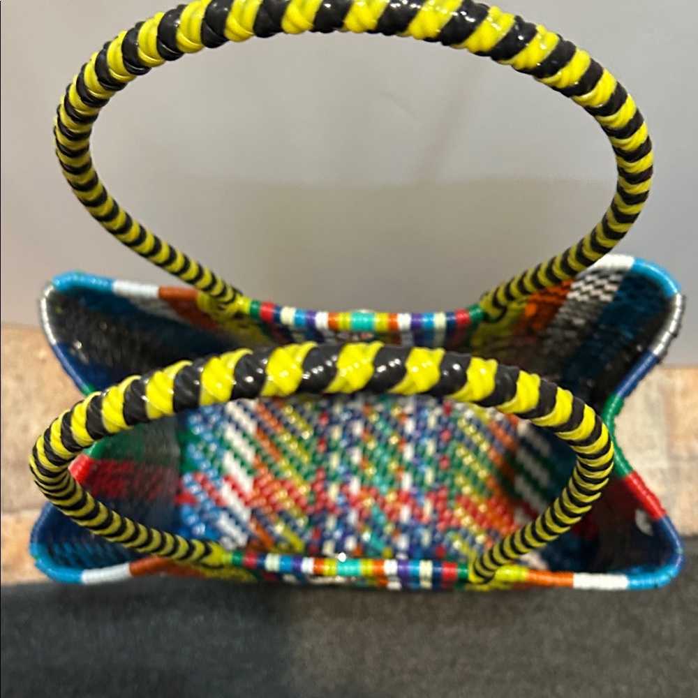 Multicolor Geometric Pattern Tote Bag - Picture 2 of 10